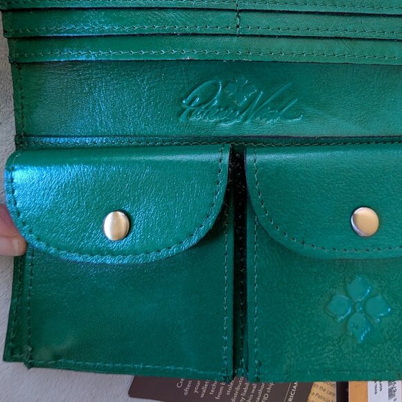 Patricia Nash leather wallet purse NWOT green - Picture 5 of 8